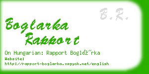 boglarka rapport business card